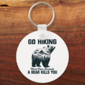 Go Hiking Worst Case Scenario A Bear Kills You Cam キーホルダー (正面)