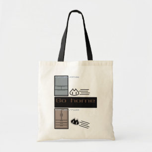 "GO HOME"tote bag トートバッグ