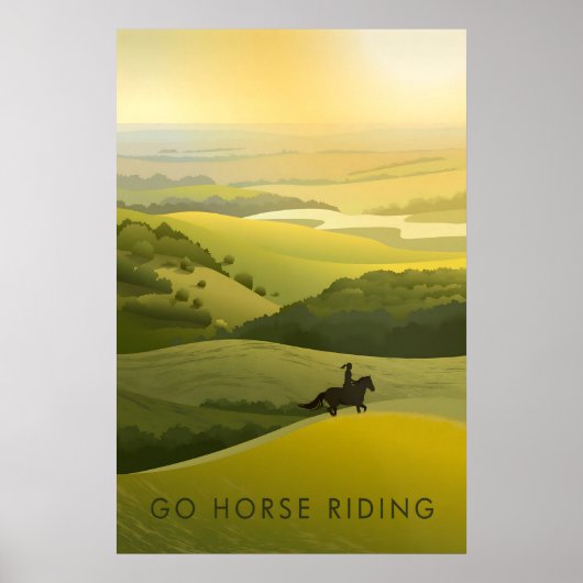 Go Horse Riding Travel Poster ポスター (正面)