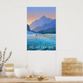 Go Ice Skating Travel Poster ポスター (キッチン)