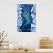 Go Ice Swimming Travel Poster ポスター (キッチン)