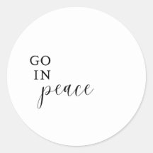 「Go In Peace」ステッカー