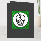 Go in Peace Fluits Playing...Folded Greeting Card カード (裏面)