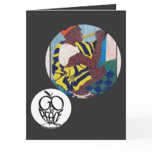 Go in Peace Fluits Playing...Folded Greeting Card