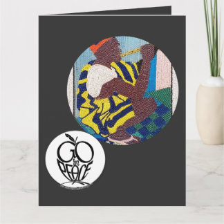 Go in Peace Fluits Playing...Folded Greeting Card カード