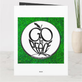 GO in   PEACE  FOLDED GREETING + Fluits Card カード (裏面)