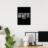 Go It - Empowering Success やる気を起こさせる Poster ポスター (ホームオフィス)