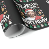Go Jesusあなたの誕生日の醜いクリスマスセーター ラッピングペーパー (ロールコーナー)