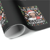 Go Jesusあなたの誕生日の醜いクリスマスセーター ラッピングペーパー (ロールコーナー)