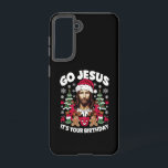 Go Jesusあなたの誕生日の醜いクリスマスセーター Samsung Galaxy S21ケース<br><div class="desc">Go Jesusあなたの誕生日の醜いクリスマスセーター</div>