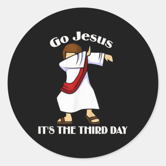 Go Jesusイエス・イースターDをダビングする3日目 ラウンドシール (正面)