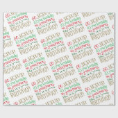 GO JESUS、それはあなたの誕生日クリスマスギフトラップだ ラッピングペーパー (フラット)