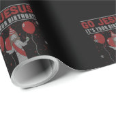 Go Jesus It's Your誕生日の醜いクリスマスセーター ラッピングペーパー (ロールコーナー)