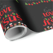 Go Jesus It's Your誕生日クリスマスツリーの装飾 ラッピングペーパー (ロールコーナー)