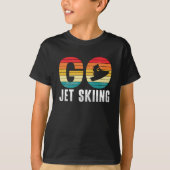 Go Jet Skiing Jet Ski Jet Ski Rider Retro Jetski Tシャツ (正面)
