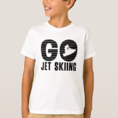 Go Jet Skiing Jet Ski Retro Jetski Jet Ski Rider Tシャツ (正面)