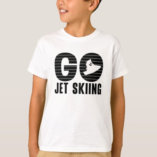 Go Jet Skiing Jet Ski Retro Jetski Jet Ski Rider Tシャツ (正面)