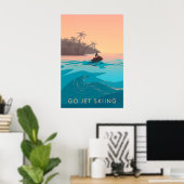 Go Jet Skiing Travel Poster ポスター (ホームオフィス)