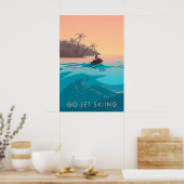 Go Jet Skiing Travel Poster ポスター (キッチン)