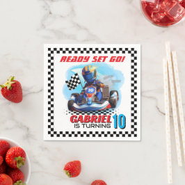 Go Kart Racing Birthday - Racing cars スタンダードカクテルナプキン