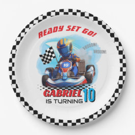 Go Kart Racing Birthday - Racing cars ペーパープレート
