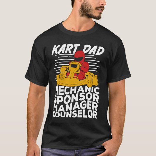 Go Kart Racing Dad Tシャツ (正面)