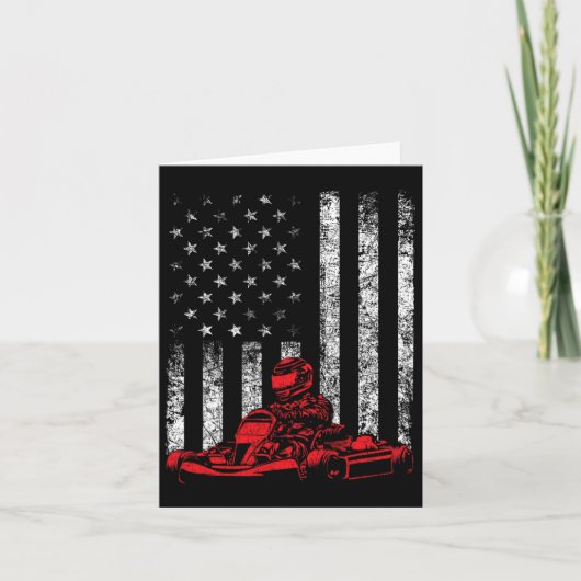 Go Kart Racing - Go Karting Usa American Flag Race カード (正面)