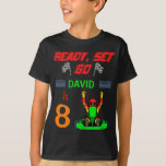 Go Kart Ready、Go Boy Birthday Partyを設定 Tシャツ<br><div class="desc">Go Kart Ready、Go Boy Birthday Party tシャツ</div>