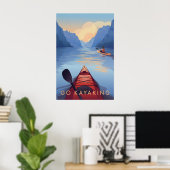 Go Kayaking Travel Poster ポスター (ホームオフィス)