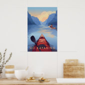 Go Kayaking Travel Poster ポスター (キッチン)