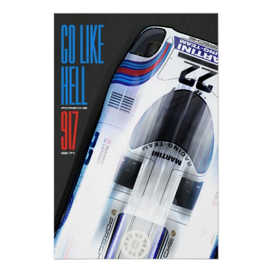 Go like Hell 917 Martini ポスター (正面)