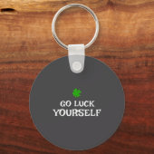 Go Luck Yourself St Patrick's Day Funny Iri-shirt  キーホルダー (正面)