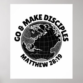 Go & Make Students - Matthew 28:19 ポスター