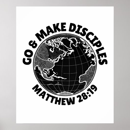 Go & Make Students - Matthew 28:19 ポスター (正面)