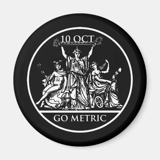 Go Metric Outlinesマグネット マグネット (正面)
