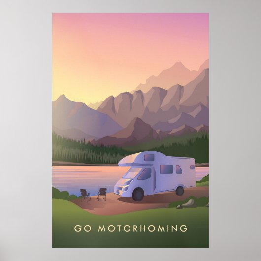 Go Motorhoming Travel Poster ポスター (正面)