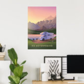 Go Motorhoming Travel Poster ポスター (ホームオフィス)