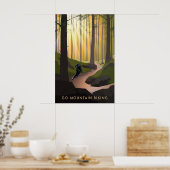 Go Mountain Biking Travel Poster ポスター (キッチン)