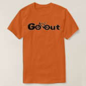 Go Out Cycling Design Tシャツ (デザイン正面)
