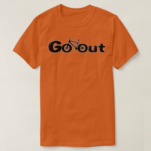Go Out Cycling Design Tシャツ (デザイン正面)