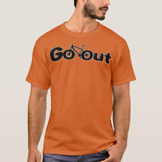 Go Out Cycling Design Tシャツ
