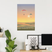 Go Paragliding Travel Poster ポスター (ホームオフィス)