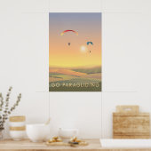 Go Paragliding Travel Poster ポスター (キッチン)
