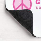Go Peace (ピンク) マウスパッド (コーナー)