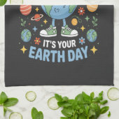 Go Planet Its Your Earth Day キッチンタオル (折り畳み)