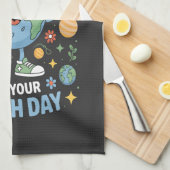 Go Planet Its Your Earth Day キッチンタオル (四つ折り)