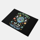Go Planet Its Your Earth Day ドアマット (アングル)