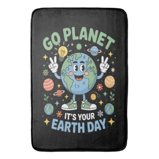 Go Planet Its Your Earth Day バスマット