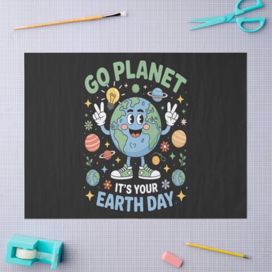 Go Planet Its Your Earth Day 薄葉紙 (クラフト)