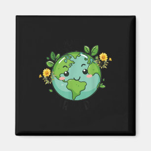 Go Planet Its Your Earth Day 2025先生キッズカット マグネット